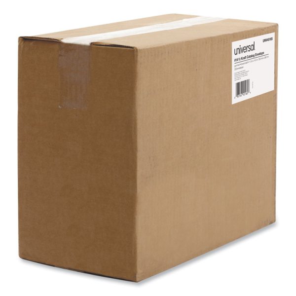 Catalog Envelope, 28 lb Bond Weight Kraft, #14 1/2, Square Flap, Gummed Closure, 11.5 x 14.5, Brown Kraft, 250/Box - Image 2