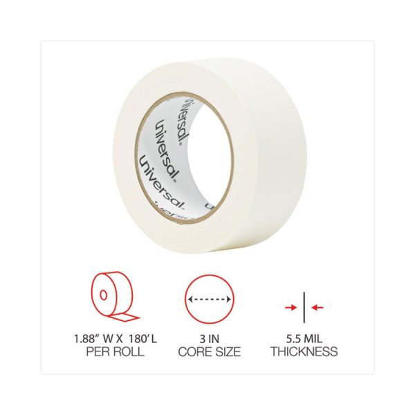 General-Purpose Masking Tape, 3" Core, 48 Mm X 54.8 M, Beige, 24/carton - Image 4