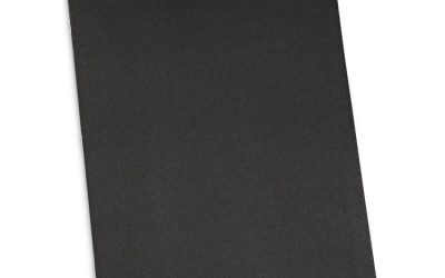 Two-Pocket Portfolios With Tang Fasteners, 0.5″ Capacity, 11 X 8.5, Black, 25/box