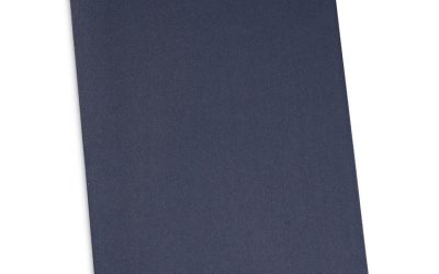 Two-Pocket Portfolios With Tang Fasteners, 0.5″ Capacity, 11 X 8.5, Dark Blue, 25/box