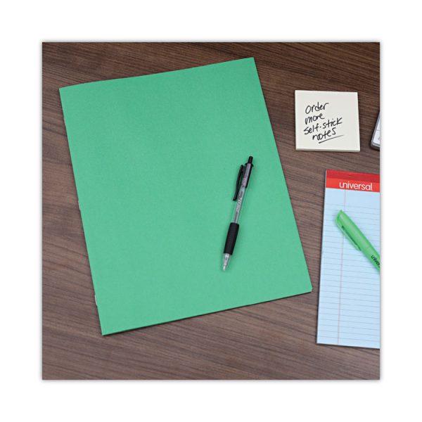 Two-Pocket Portfolios With Tang Fasteners, 0.5" Capacity, 11 X 8.5, Green, 25/box - Image 7