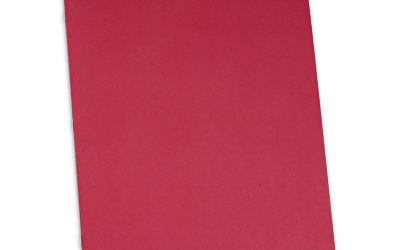 Two-Pocket Portfolios With Tang Fasteners, 0.5″ Capacity, 11 X 8.5, Red, 25/box