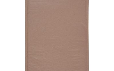 Natural Self-Seal Cushioned Mailer, #5, Barrier Bubble Air Cell Cushion, Self-Adhesive Closure, 10.5 x 16, Kraft, 80/Carton