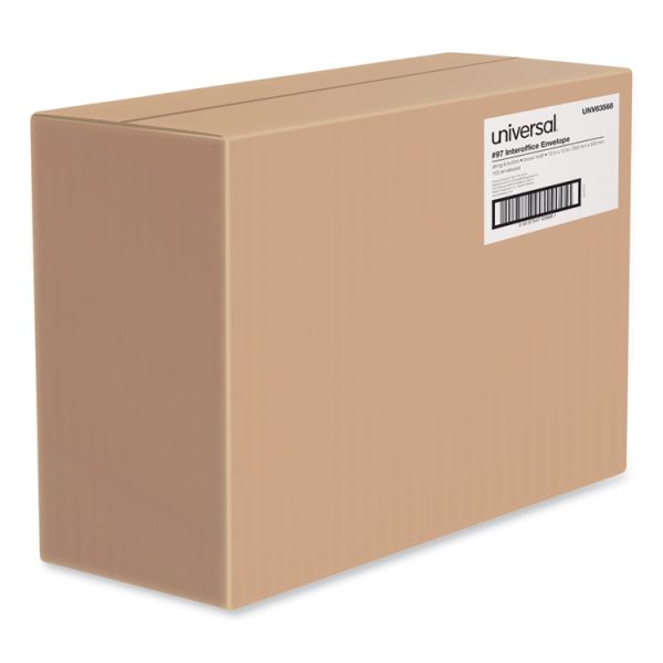 Light Brown Kraft String/Button Interoffice Envelope, #97, Two-Sided Five-Column Format, 10 x 13, Light Brown Kraft, 100/Box - Image 3