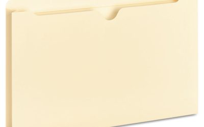 Deluxe Manila File Jackets With Reinforced Tabs, Straight Tab, Legal Size, Manila, 50/box