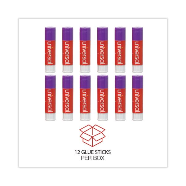 Glue Stick, 1.3 Oz, Applies Purple, Dries Clear, 12/pack - Image 4