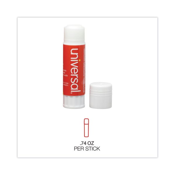 Glue Stick, 0.74 Oz, Applies And Dries Clear, 12/pack - Image 5