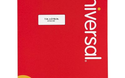 White Labels, Inkjet/laser Printers, 1 X 2.63, White, 30/sheet, 100 Sheets/box