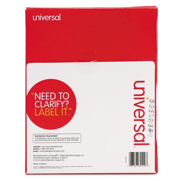 White Labels, Inkjet/laser Printers, 8.5 X 11, White, 100/box - Image 2