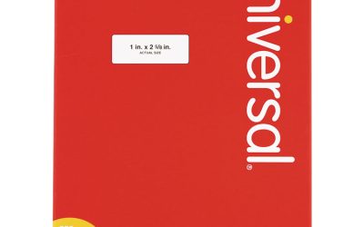 White Labels, Inkjet/laser Printers, 1 X 2.63, White, 30/sheet, 250 Sheets/pack