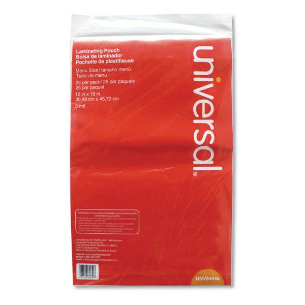 Laminating Pouches, 3 Mil, 18" X 12", Gloss Clear, 25/pack - Image 3