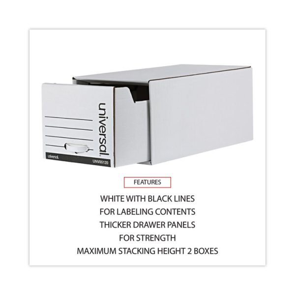 Economy Storage Drawer Files, Letter Files, White, 6/carton - Image 3