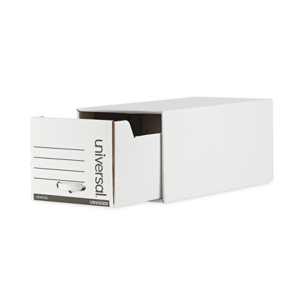 Heavy-Duty Storage Drawers, Letter Files, 14" X 25.5" X 11.5", White, 6/carton - Image 2