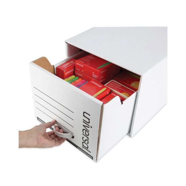 Heavy-Duty Storage Drawers, Letter Files, 14" X 25.5" X 11.5", White, 6/carton - Image 6
