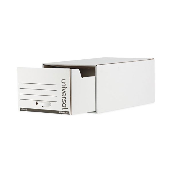 Heavy-Duty Storage Drawers, Legal Files, 17.25" X 25.5" X 11.5", White, 6/carton - Image 2