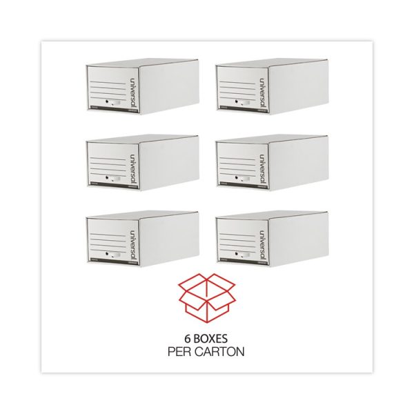 Heavy-Duty Storage Drawers, Legal Files, 17.25" X 25.5" X 11.5", White, 6/carton - Image 4
