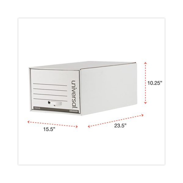 Heavy-Duty Storage Drawers, Legal Files, 17.25" X 25.5" X 11.5", White, 6/carton - Image 6