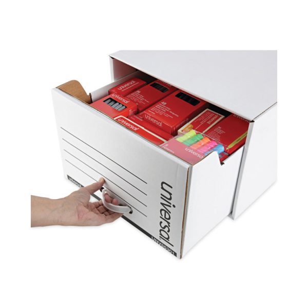 Heavy-Duty Storage Drawers, Legal Files, 17.25" X 25.5" X 11.5", White, 6/carton - Image 7
