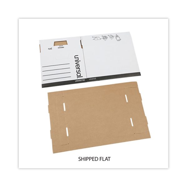 Medium-Duty Lift-Off Lid Boxes, Letter/legal Files, 12" X 15" X 10", White, 12/carton - Image 3