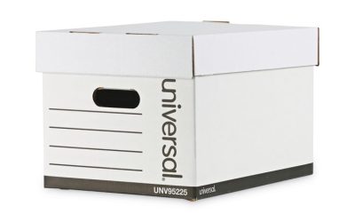 Professional-Grade Heavy-Duty Storage Boxes, Letter/legal Files, White, 12/carton