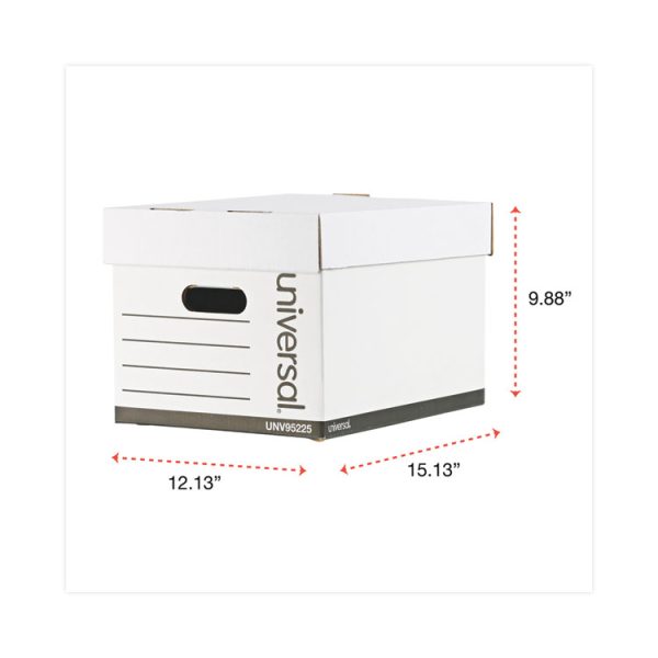 Professional-Grade Heavy-Duty Storage Boxes, Letter/legal Files, White, 12/carton - Image 5