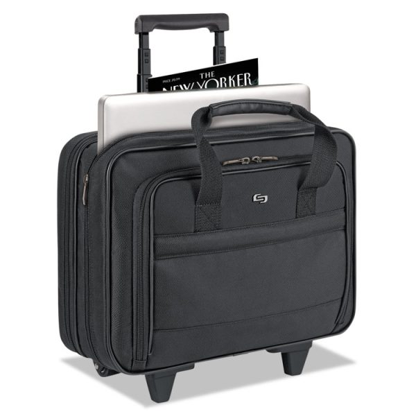 Classic Rolling Case, Fits Devices Up to 15.6", Ballistic Polyester, 15.94 x 5.9 x 12, Black - Image 4