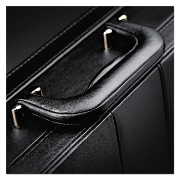 Classic Attache, Vinyl, 12.5 x 4 x 17.5, Black - Image 6