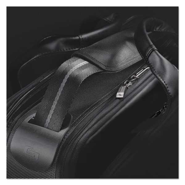 Classic Smart Strap Briefcase, Fits Devices Up to 16", Ballistic Polyester, 17.5 x 5.5 x 12, Black - Image 6