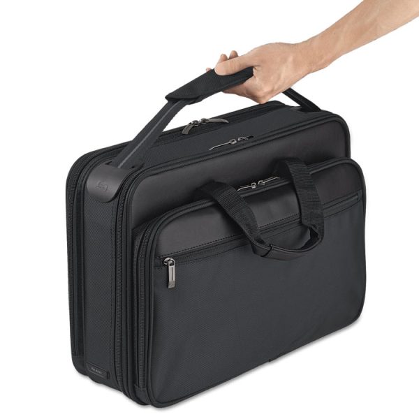 Classic Smart Strap Briefcase, Fits Devices Up to 16", Ballistic Polyester, 17.5 x 5.5 x 12, Black - Image 7