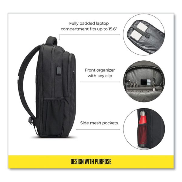 Re:Define Laptop Backpack, 15.6", 12.25 x 5.75 x 18.75, Black - Image 5