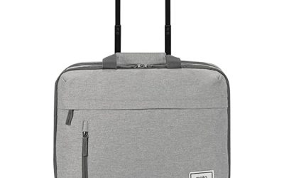 Re:Start Underseat Rolling Case, 15.6″, 16 x 6 x 14, Light Gray