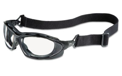 Seismic Sealed Eyewear, Clear Uvextra Af Lens, Black Frame