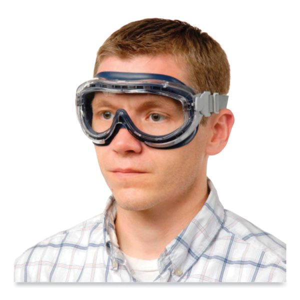 Flex Seal OTG Goggles, Clear HydroShield Anti-Fog/Anti-Scratch Lens, Clear/Navy/Gray Frame - Image 4