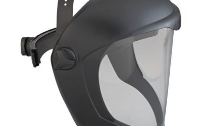 Bionic Face Shield, Matte Black Frame, Clear Lens
