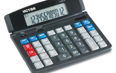 1200-4 Business Desktop Calculator, 12-Digit Lcd