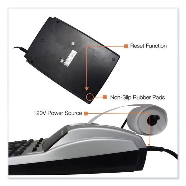 1240-3a Antimicrobial Printing Calculator, Black/red Print, 4.5 Lines/sec - Image 5