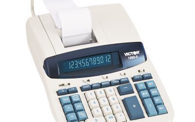 1260-3 Two-Color Heavy-Duty Printing Calculator, Black/red Print, 4.6 Lines/sec