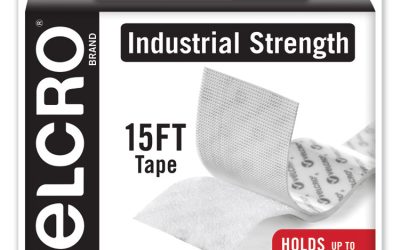 Industrial-Strength Heavy-Duty Fasteners With Dispenser Box, 2″ X 15 Ft, White