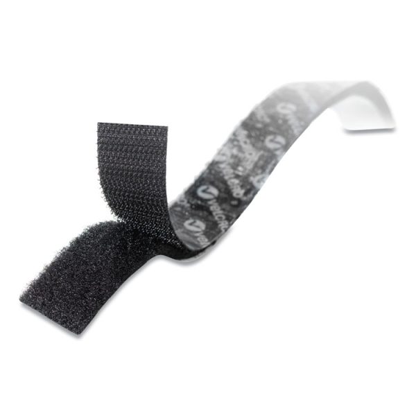 Sticky-Back Fasteners, Removable Adhesive, 0.75" X 30 Ft, Black - Image 2