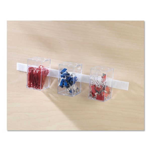 Sticky-Back Fasteners, Removable Adhesive, 0.75" X 30 Ft, White - Image 4