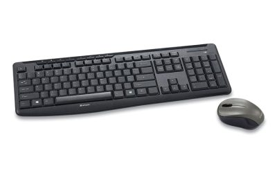 Silent Wireless Mouse And Keyboard, 2.4 Ghz Frequency/32.8 Ft Wireless Range, Black