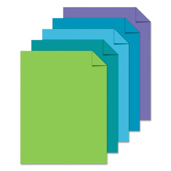 Color Paper - "Cool" Assortment, 24 lb Bond Weight, 8.5 x 11, Assorted Cool Colors, 500/Ream - Image 3
