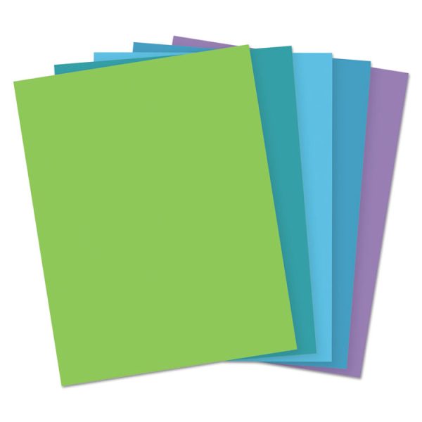 Color Paper - "Cool" Assortment, 24 lb Bond Weight, 8.5 x 11, Assorted Cool Colors, 500/Ream - Image 4