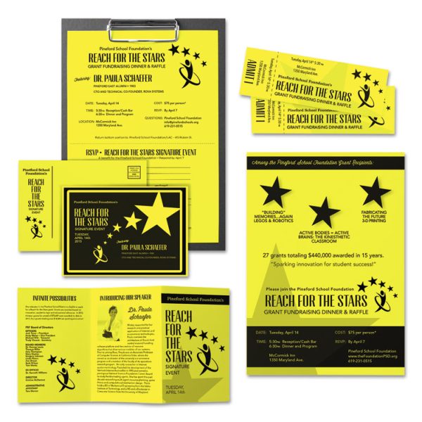 Color Cardstock, 65 lb Cover Weight, 8.5 x 11, Lift-Off Lemon, 250/Pack - Image 4