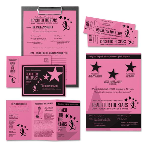 Color Cardstock, 65 lb Cover Weight, 8.5 x 11, Pulsar Pink, 250/Pack - Image 4