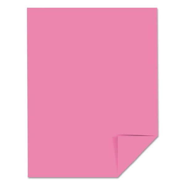 Color Cardstock, 65 lb Cover Weight, 8.5 x 11, Pulsar Pink, 250/Pack - Image 2