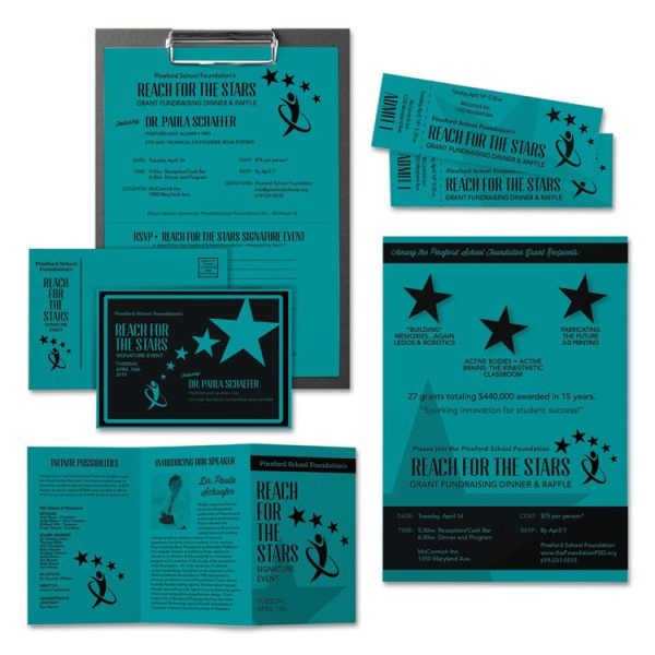 Color Cardstock, 65 lb Cover Weight, 8.5 x 11, Terrestrial Teal, 250/Pack - Image 4