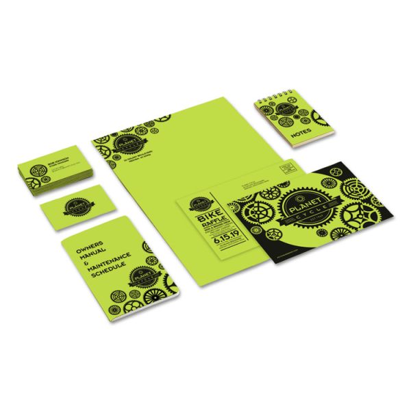 Color Cardstock, 65 lb Cover Weight, 8.5 x 11, Vulcan Green, 250/Pack - Image 3