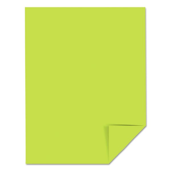 Color Cardstock, 65 lb Cover Weight, 8.5 x 11, Vulcan Green, 250/Pack - Image 2