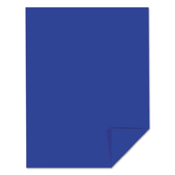 Color Cardstock, 65 lb Cover Weight, 8.5 x 11, Blast-Off Blue, 250/Pack - Image 2